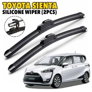 【2Pcs】Toyota Sienta Front Windscreen Wiper Sienta Silicone Soft Wiper Windshield Wiper SF14 SF26