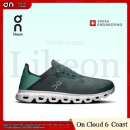 On Cloud 6 Coast Heel-Drop Running Shoes Green UV0X