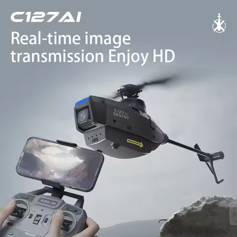 RC ERA C127 AI Sentry 4CH RC Helicopter Spy Drone with 1080P HD Camera Optical Flow Localization Rem