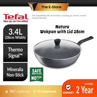 Tefal Natura Deep Wokpan with Lid 28cm Non Stick | B22692 (Set Alat Memasak Kuali Periuk Alat Memasa