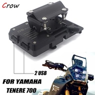 Stand Holder Phone Mobile Phone GPS Plate Bracket Phone Holder USB For Yamaha Tenere 700 TENERE 700 