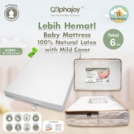 Alphajoy - KUBEE Mattress (87 x 52 x 6 cm) 100% Latexnatural with Mild Cover 5 YEAR LATEX WARRANTY/ 
