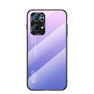 Ốp Cho OPPO Reno7 Pro 5G Ốp Lưng Kính Cường Lực Màu Gradient Ốp Điện Thoại Ốp OPPO Reno 7 Pro 5G Ren