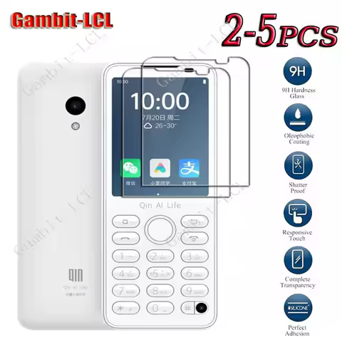 5PCS 9H HD Original Tempered Glass For Xiaomi Qin F22 Pro QinF22Pro F22Pro Plus Screen Protection Pr