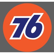 76 STATION LOGO, STICKER STICKER TAMPAL LUAR