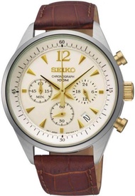 Karnvera Shop นาฬิกาข้อมือผู้ชาย Seiko Chronograph Quartz 100M SSB069P1 Mens Watch