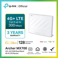 TP-Link Archer MX700 │ 4G+ AX1500 Dual Band Wi-Fi LTE Router │ รองรับ 4G+ Cat6 ความเร็วดาวน์โหลดสูงส