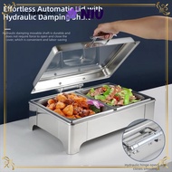 NIU Buffet Stove, with Transparent Hydraulic Lid 6/9L Chafing Dish Buffet Set,  Stainless Steel Buff