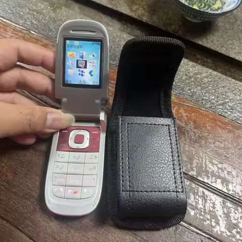 Flip Phone Leather Case Waist Bag for Nokia 2760 Flip Leather Case Phone Pouch Belt Clip Waist Bag