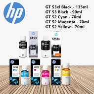 Botol Dakwat Asli HP GT53, GT53XL & GT52 untuk GT5810, GT5820, HP 315, HP 415