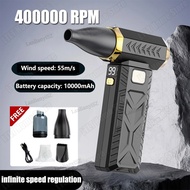 10000mAh Mini Turbo Jet Fan 400000RPM Powerful Air Blower Battery Vacuum Dust Cleaner Strong Winds B