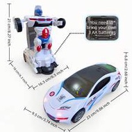 Police Car Transformer Toy For Boys Ages 3 Transformer Car & Kids' Police Car Toy, Perfect Birthday 