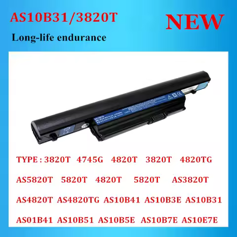New 3820T Laptop Battery For Acer Aspire 3820 TimelineX 5820 5820T 5820TG AS3820T 3820T 3820TG 4820 