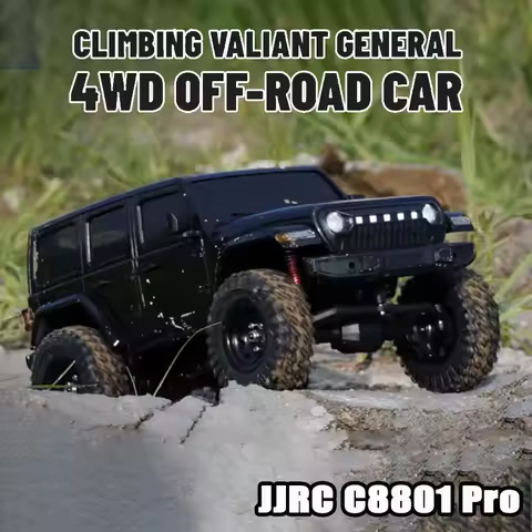 New JJRC C8801Pro 1/18 RC Car C8801 Wrangler Off-road Climbing Vehicle 4WD 2.4G Professional Rc Mode