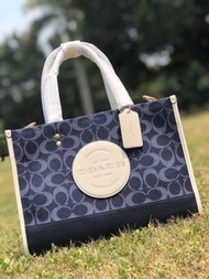 Coach Dempsey denim tote bag handbag shoulderbag
