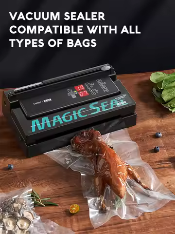 Vacuum Sealer Machine MAGIC SEAL MS300 for Food Plastic Packaging Sealer Mylar Bags Sealer Sealing m