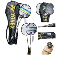 1PAIR YONEX CARBONEX 25SP RACKET WITH BAG CARBON GRAPHITE BLACK STRING (RANDOM DESIGN & MODEL)