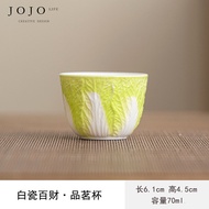Cốc Trà Gốm Sáng Tạo JOJOS L. PD. Purple Spring Valley Tea Cup White Cabbage Fortune after Bath Gong