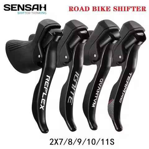 SENSAH Road Bike Shifters 2X7/ 2×8/2×9/2X10/2X11 Speed Lever Brake Bicycle Derailleur Compatible for