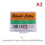 [cpdj96] 50Pcs/box Rebuild Cotton For Caliburn G Koko Vinci Rpm2 Tpp Coil Head Rebuild Cotton New Me