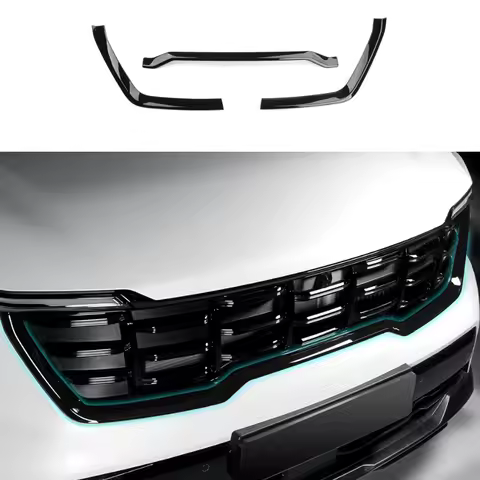 For Kia Sorento MQ4 2024-2026 Car Tuning 3PCS Automotive Front Bump Grille Decorative Strip Cover Tr