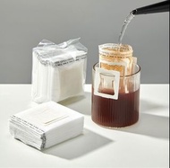 50個/包 掛耳式咖啡濾紙 便攜滴漏式手沖咖啡過濾紙咖啡粉濾袋