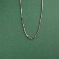 Fabian Box Chain Necklace (Silver)