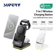 SUPERV – [Station10] 4in1 多功能無線磁吸充電座 15W