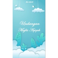 Kad Jemputan Majlis Aqiqah Digital (AQ005): E-Kad Video Undangan Majlis Aqiqah - E- Card Invitation 