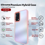 Oppo A74 Hybrid Chrome Transparant Clear Casing PREMIUM QUALITY Handphone Cover Mika Case