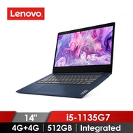 (展示品) 聯想 Lenovo IdeaPad Slim 3i 筆記型電腦 14" (i5-1135G7/4GB*2/512GB/Integrated/W11)深淵藍 IP3/81X700FQTW