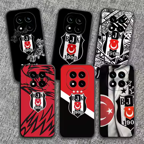 B-Besiktas B-BJK Soft Phone Case for Xiaomi Redmi Note 12 13 14 15 Pro Plus 11 12S 11S 11T 10 4G Bla