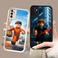 ROBLOX DJ-40 Robelox Silicone Casing black and white for Samsung A35 A04s A16 A24 A05S A14 A15 A25 A