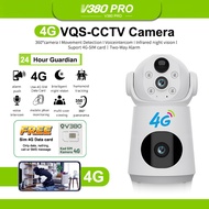 V380 PRO Wireless CCTV Battery Powered 8MP Dual Lens 4g Camera CCTV Night Vision 360 Rotation IP Wif