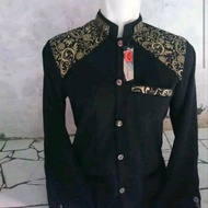 Jasko hitam kombinasi batik