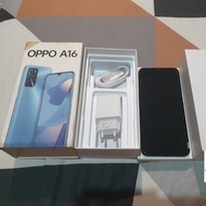 OPPO A16 RAM 3/32GB BEKAS SECOND SEKEN FULLSET EX OPPO RESMI INDONESIA