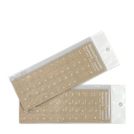 LUZHENY For PC Transparent Korean English Russian Film Hebrew Keyboard Letter Sticker Language Alpha
