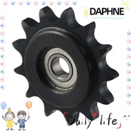 DAPHNE Convex Idler Gear, 13 Tooth C45 Carbon Steel Chain Idler Sprocket, Durable 10mm Bore 1/2" Pit