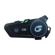 C50 Motorcycle Helmet Bluetooth Intercom for 2 People 800 Meters Communication Sport Fitness Golf Ba