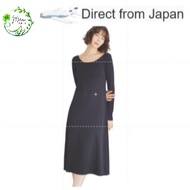 JAPAN PATENTED 24HRS Bra Padded Boat Neck Long Dress ｜Anti-Sagging Push up Fit Top Sleep BAMBI WATER