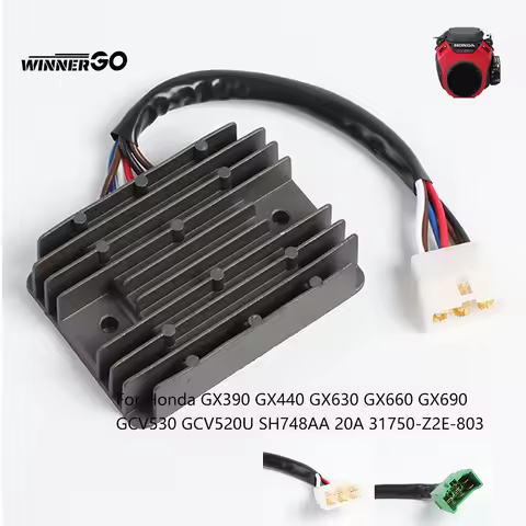20A 31750-Z2E-803 Voltage Regulator Rectifier For Honda GX390 GX440 GX630 GX660 GX690 GCV530 GCV520U
