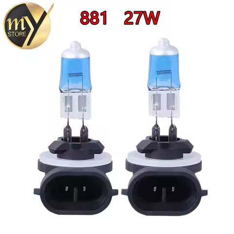 2pcs H27 881 894 Super Bright White Fog Halogen Bulb Hight Power 27W Car Head Light Lamp DRL Day Run