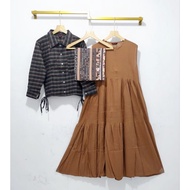 Rayon Inner Box Blazer Set/ Cool Outfit/ Inner Set Cardi Box