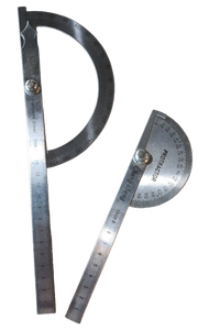 ไม้วัดมุม (Protractor) โปรแทรกเตอร์ ไม้บรรทัดวัดองศา 0-180 องศา ครึ่งวงกลม ขนาด 10 และ 15 CM. ฉากวัด
