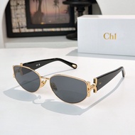 Ch--e 2025 Sunglasses Unique Oval Metal Men Women Sunglasses CH0260S