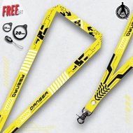 GANTUNGAN YELLOW CYBER LANYARD FOR CELLPHONE & ID CARDTALI | CYBER PUNK | CYBER CITY