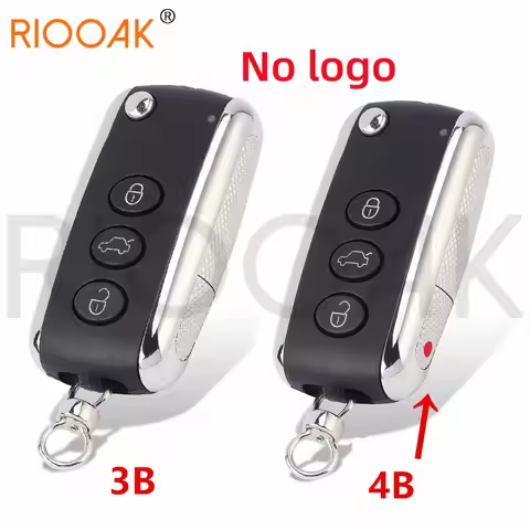 No logo 3B/4B Flip Folding Remote Auto Car Key Shell For Bentley Mulsanne Hurtling GT Flying Spur Co