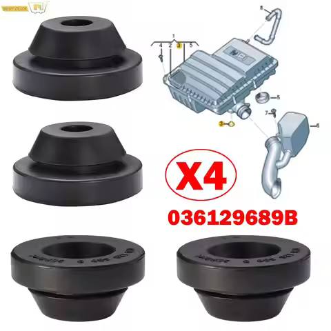 4pcs Air Filter Cleaner Buffer Housing Rubber Engine Cover Stop Mount 036129689B For AUDI A1 S1 A2 A