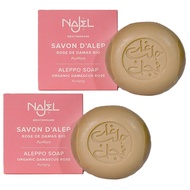 【NAJEL】娜爵阿勒坡有機玫瑰精油香皂100g[超值2入]