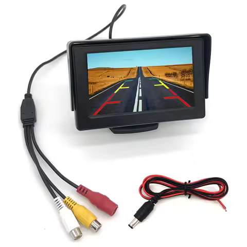 car video players 4.3 inch HD Display Foldable Car Monitor TFT LCD Cameras Reverse Camera Screen Par